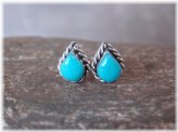 Southwest Turquoise Tear Drop Earrings