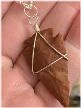 Stone Arrowhead Pendant