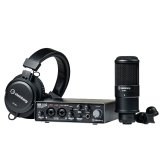 Complete Recording Setup with Interface, Mic, and Headphones
