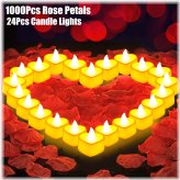 Blooming Romance Set: 1000 Artificial Rose Petals for Wedding and Event Decor