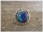 Southwestern Azurite Sterling Silver Ring by Cadman - Size 5