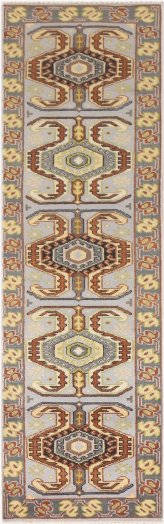 Heriz Serapi Geometric Wool Runner