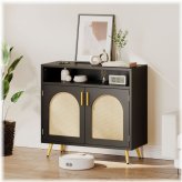 Rattan Buffet Sideboard Cabinet