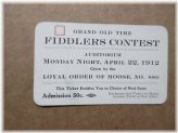 Galesburg Fiddlers Contest Press Pass Ticket