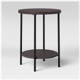 Espresso Round End Table