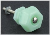 Green Glass Treasures Cabinet Knobs