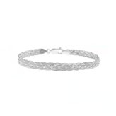 Braided Herringbone Chain Bracelet