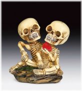 Heart and Bone Figurine Statue