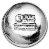 9Fine Mint's Cast-Poured Silver Round - 2 oz