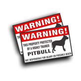 Pitbull Alert Decal