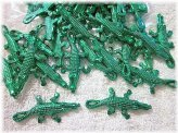 Shiny Green Gator Trinkets - Bulk Crafting Supplies