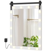 Rustic Barn Door Vanity Mirror