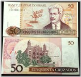 Brazil 50 Cruzados 1986 Banknote