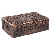 Copper Patina Handcrafted Wooden Storage Organizer