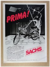 Sachs PRIMA Moped Vintage Print Ad
