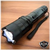 Defender Elite: Rechargeable Stun Gun with LED Flashlight and Protective Case