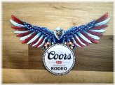 American Eagle Rodeo Metal Sign