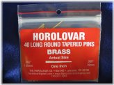 Brass Tapered Clock Repair Pins by Horolovar