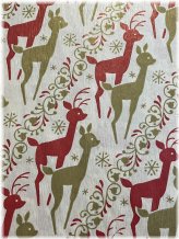 Retro Holiday Reindeer Wrapping Paper