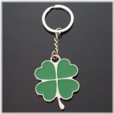 Lucky Clover Hearts Steel Keychain