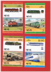 Nevis Locomotive Pairs Stamp Collection