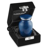 Blue Velvet Keepsake Urn