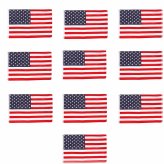 Star-Spangled Banner Collection: Wholesale Lot of 10 USA Flags with Grommets (4' x 6')