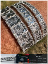 Silver Nugget Link Bracelet