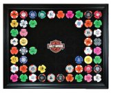 Bar & Shield Poker Chip Collectors Frame