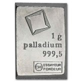 Valcambi Suisse Palladium Gram Bar - SKU #85344