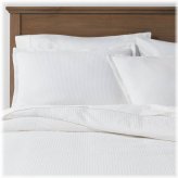 Waffle Weave White Duvet & Sham Set