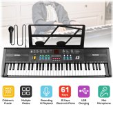 Harmony 61-Key Electronic Keyboard with Microphone