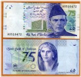 Commemorative 75 Years of Central Bank 75 Rupees Banknote 2023