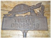 Turtle Crossing Garden Stake