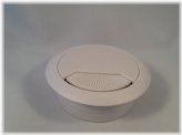 White Plastic Desk Cable Cover