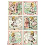 Wonderland Rice Paper A4 by STAMPERIA Decoupage