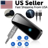 Wireless Audio Link Adapter - 2in1 USB Bluetooth 5.0 Transmitter Receiver for Car and Home Use