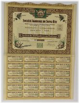 Indochine Agricultural Heritage Stock Certificate
