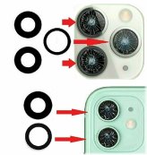 CrystalClear Camera Lens Replacement Set for Apple iPhones