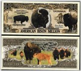 American Bison Million Dollar Notes - Set of 2