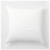 White Cotton Blend Euro Pillow Sham