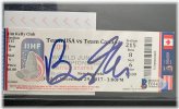 USA World Juniors Ticket Signed by Brady Tkachuk - Beckett Certified