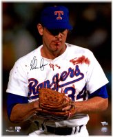 Nolan Ryan Bloody Lip Autographed Photo