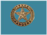 Gold Star Texas Ranger Badge Pin