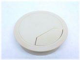 Cream Ivory Plastic Cable Grommet Cover