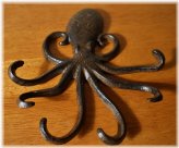 Octopus Iron Wall Plaque