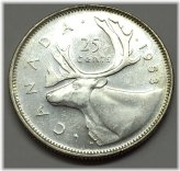 Classic Canadian Silver Quarter - Free Shipping with USPS Tracking