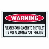Humorous Bathroom Reminder Plaque