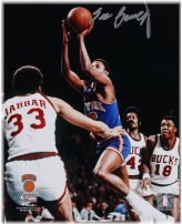 Vintage Knicks Shooting Action Signed Photo