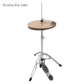 Dual-Legged Chrome Cymbal Stand for Hi-Hats with Adjustable Height and Sturdy Build